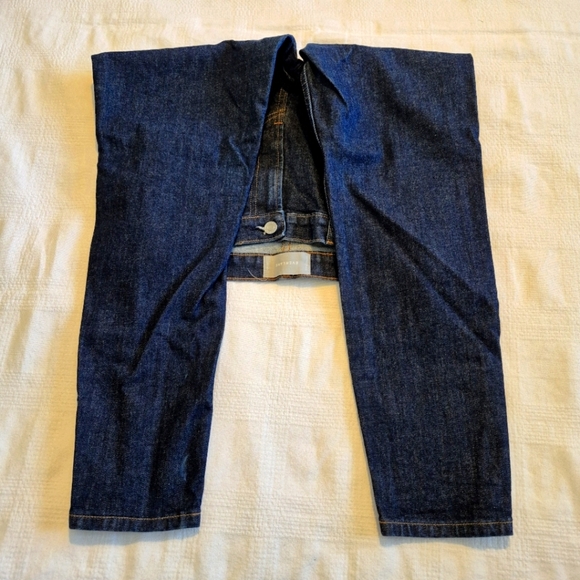 Everlane High Rise women's size 30 dark wash ankle jeans, 5 pockets stretch VGUC - Picture 5 of 7